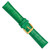 Image of DeBeer 22mm Green Crocodile-Style Grain Chrono Gold-tone Buckle Watch Band