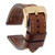 Image of Gilden 24mm Brown w/Stitch Sport Calfskin w/IP-plated Buckle Watch Band