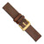 Image of Gilden 26mm Brown w/Stitch Sport Calfskin w/IP-plated Buckle Watch Band
