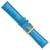 Image of DeBeer 22mm Blue Crocodile-Style Grain Chrono Gold-tone Buckle Watch Band