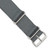 Image of DeBeer 20mm Grey Military G10 Nylon Silver-tone Buckle Watch Band