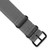 Image of DeBeer 20mm Grey Military G10 Nylon Black PVD-plated Buckle Watch Band