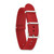 Image of DeBeer 18mm Red Military G10 Nylon Silver-tone Buckle Watch Band