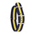 Image of DeBeer 20mm Navy w/Yellow Stripe Military G10 Nylon Silver-tone Buckle Watch Band