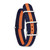 Image of DeBeer 20mm Navy w/Orange Stripe Military G10 Nylon Silver-tone Buckle Watch Band