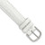 Image of DeBeer 14mm White Genuine Caiman Silver-tone Buckle Watch Band