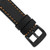 Gilden 24mm Black w/Caramel Stitching Black Buckle Sport Calfskin Watch Band