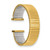 Image of DeBeer 16-20mm Gold-tone Mens Thin-Flexo Satin/Polished Watch Band