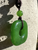 25mm Square Carved Genuine Natural Nephrite Jade Pendant on Cord
