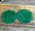 Image of 30mm Genuine Nephrite Jade Round Disc Earrings w/ Sterling Silver Hooks