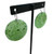 Image of 30mm Genuine Nephrite Jade Round Disc Earrings w/ Sterling Silver Hooks
