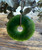 45mm Natural Untreated Dark Green Nephrite Jade Pi Donut Pendant on Cord