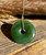 45mm Natural Untreated Dark Green Nephrite Jade Pi Donut Pendant on Cord