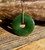 45mm Natural Untreated Dark Green Nephrite Jade Pi Donut Pendant on Cord