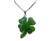 Image of 33mm Genuine Nephrite Jade Shamrock Pendant