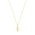 Charles Garnier 18" 14k Yellow Gold Rope Chain Necklace with 1/20 ctw. Diamond Disc Pendant