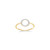 Charles Garnier 14k Yellow Gold 1/10 ctw. Diamond Open Circle Ring