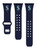 Image of Game Time Seattle Mariners Silicone Sport Watch Band Compatible with Apple Watch - Navy