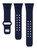 Game Time Milwaukee Brewers Engraved Silicone Watch Band Compatible with Apple Watch Navy
