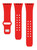 Image of Game Time Boston Red Sox Engraved Silicone Watch Band Compatible with Apple Watch Red