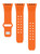 Image of Game Time Houston Astros Engraved Silicone Watch Band Compatible with Apple Watch Orange