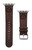 Game Time Texas Rangers Leather Band Compatible with Apple Watch Brown