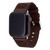 Image of Game Time Texas Rangers Leather Band Compatible with Apple Watch Brown