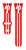 Image of Game Time Philadelphia Phillies HD Watch Band Compatible with Apple Watch - Stripes