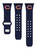 Game Time Chicago Bears Silicone Sport Watch Band Compatible with Apple Watch - Navy
