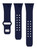 Image of Game Time New England Patriots Engraved Silicone Watch Band Compatible with Apple Watch Navy