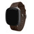 Game Time Atlanta Braves Leather Watch Band Compatible with Fitbit Versa 3 and Sense Brown
