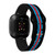 Image of Game Time Miami Marlins HD Watch Band Compatible with Fitbit Versa 3 and Sense - Stripe