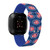 Image of Game Time Chicago Cubs HD Watch Band Compatible with Fitbit Versa 3 and Sense - Repeating