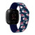 Image of Game Time Cleveland Guardians HD Watch Band Compatible with Fitbit Versa 3 and Sense - Repeating