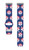 Game Time Texas Rangers HD Watch Band Compatible with Fitbit Versa 3 and Sense - Repeating