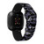 Image of Game Time Colorado Rockies HD Watch Band Compatible with Fitbit Versa 3 and Sense - Repeating with Text
