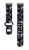 Image of Game Time Colorado Rockies HD Watch Band Compatible with Fitbit Versa 3 and Sense - Repeating with Text