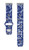 Image of Game Time Kansas City Royals HD Watch Band Compatible with Fitbit Versa 3 and Sense - Repeating with Text