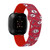 Image of Game Time Los Angeles Angels HD Watch Band Compatible with Fitbit Versa 3 and Sense - Repeating with Text