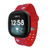 Image of Game Time Los Angeles Angels HD Watch Band Compatible with Fitbit Versa 3 and Sense - Repeating with Text