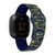 Image of Game Time Milwaukee Brewers HD Watch Band Compatible with Fitbit Versa 3 and Sense - Repeating with Text