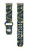 Image of Game Time Milwaukee Brewers HD Watch Band Compatible with Fitbit Versa 3 and Sense - Repeating with Text