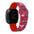 Image of Game Time Philadelphia Phillies HD Watch Band Compatible with Fitbit Versa 3 and Sense - Repeating with Text