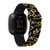 Game Time Pittsburgh Pirates HD Watch Band Compatible with Fitbit Versa 3 and Sense - Repeating with Text