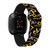 Image of Game Time Pittsburgh Pirates HD Watch Band Compatible with Fitbit Versa 3 and Sense - Repeating with Text