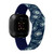 Image of Game Time Seattle Mariners HD Watch Band Compatible with Fitbit Versa 3 and Sense - Repeating with Text