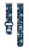 Image of Game Time Seattle Mariners HD Watch Band Compatible with Fitbit Versa 3 and Sense - Repeating with Text