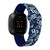 Game Time Tampa Bay Rays HD Watch Band Compatible with Fitbit Versa 3 and Sense - Repeating with Text