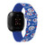 Image of Game Time Toronto Blue Jays HD Watch Band Compatible with Fitbit Versa 3 and Sense - Repeating with Text