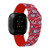 Image of Game Time Washington Nationals HD Watch Band Compatible with Fitbit Versa 3 and Sense - Repeating with Text